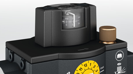 Differential pressure gauge on a KAESER filter