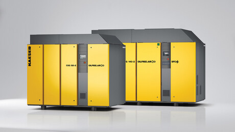 Oil-free compression rotary screw compressors from Kaeser Compressors