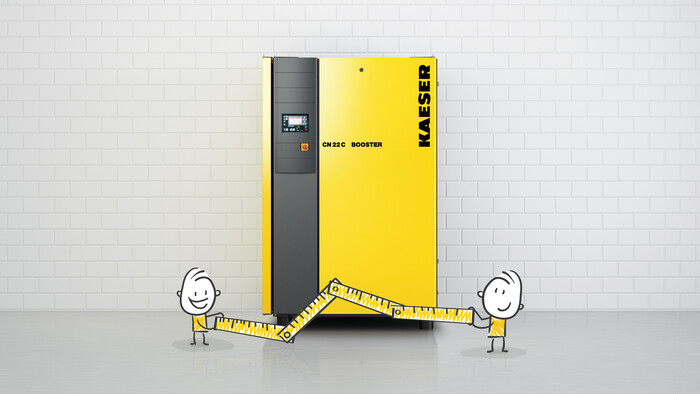 The CN C series booster systems from Kaeser Compressors are compact