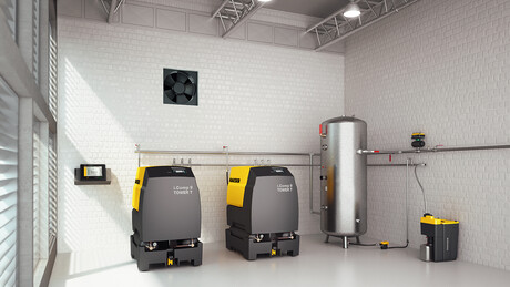 Kaeser Compressors' i.Comp Tower T series all-in-one compressed air systems