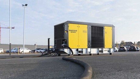 M255E Kaeser Mobilair electric-drive portable compressor