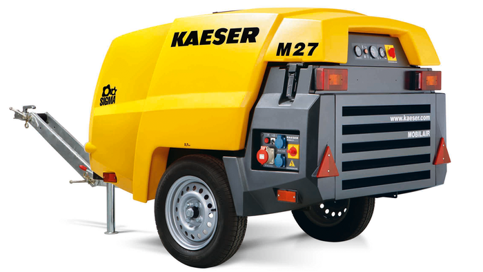 Mobilair M27PE portable compressor: Easy to operate. Easy to transport. Easy to service.