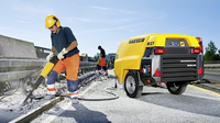 Mobilair M27PE portable compressor: Easy to operate. Easy to transport. Easy to service.