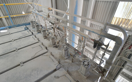 Kaeser Compressors reference project: Compressed air is an essential utility required throughout the cement manufacturing process. Pictured some dust collectors.