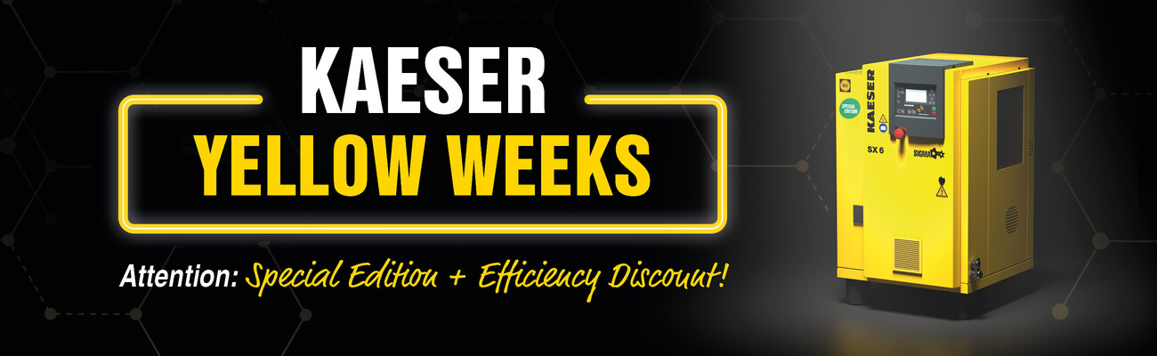 KAESER YELLOW WEEKS: Secure your Special Edition and benefit from our efficiency discount!