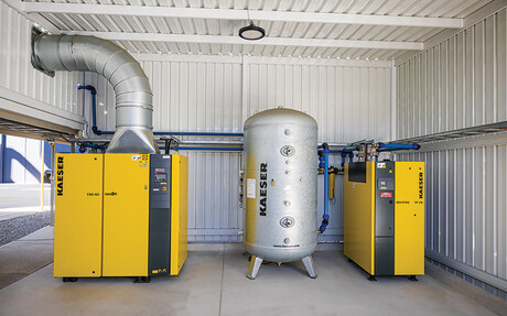 The new compressed air system at Hume Doors in Sydney