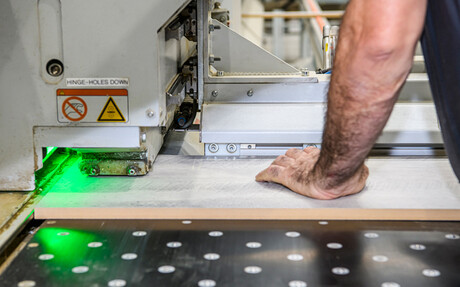 Kaeser Compressors reference project: Compressed air is an essential utility used throughout the manufacturing process at Master Benchtops.