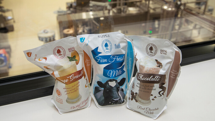 Some of Bannister Downs Dairy Farm’s end products - Kaeser Compressors press release