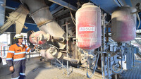 Compressed air is an essential utility at Golden Bay Cement, pictured some air cannons