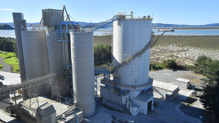 The Golden Bay Cement manufacturing plant in Portland, Whangarei