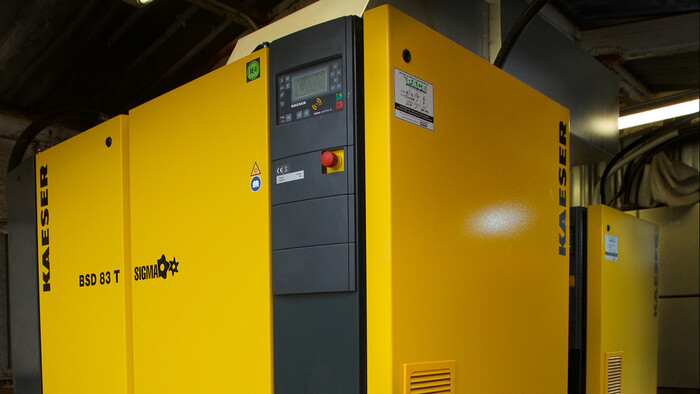 Kaeser BSD rotary screw compressor at Katere Coatings