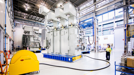 Kaeser CSD series rotary screw compressors at Wilson Transformer Company