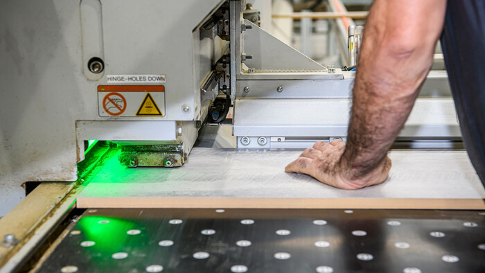 Compressed air is an essential utility used throughout the manufacturing process at Master Benchtops