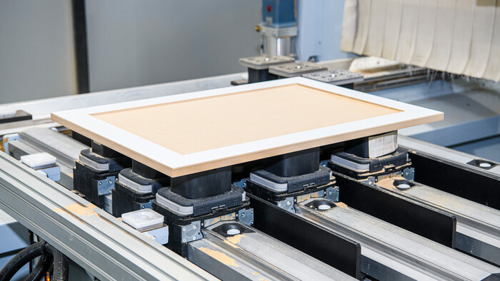 Compressed air is an essential utility used throughout the manufacturing process at Master Benchtops