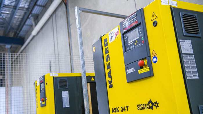 Kaeser reliably meets Mongrel Boots increased demand for compressed air