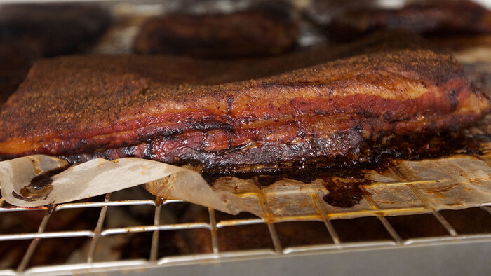 Smoked meat at Texas BBQ Foods