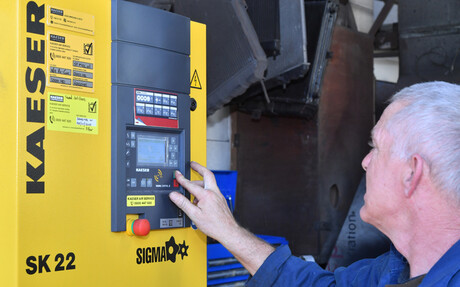 Kaeser Compressors reference project: Kaeser recommended and subsequently installed an Aircenter SK 22 to replace the ageing compressor at Trevor French Radiators