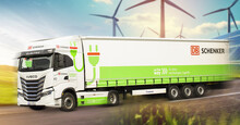 Sustainable energy and green logistics: KAESER on the road to greenhouse gas neutrality with PV-park and an E-HGV.